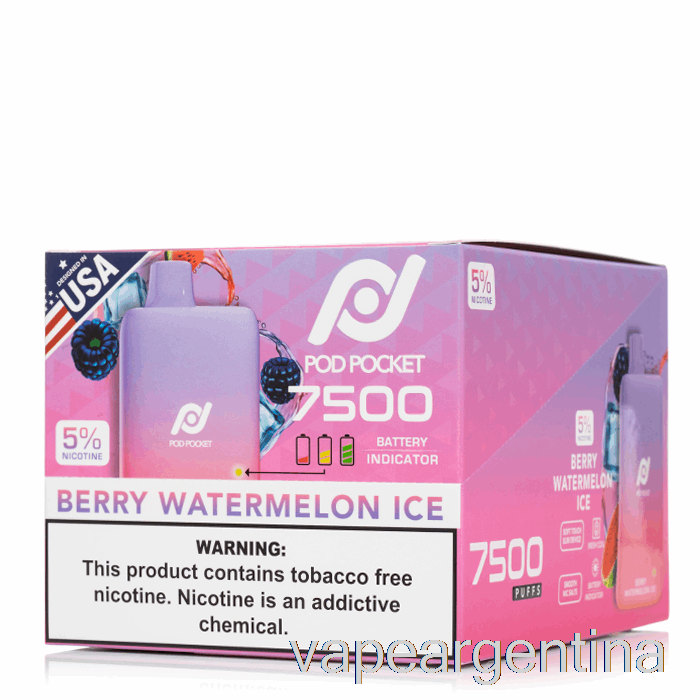 [paquete De 10] Pod Pocket 7500 Vape Desechable Descartable